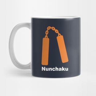 Nunchuks! The weapon of a true martial arts warrior! Mug